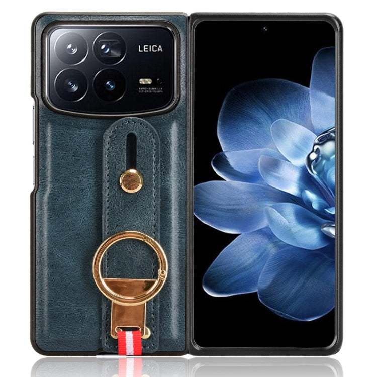 For Xiaomi Mix Fold 4 Wristband Leather Back Phone Case