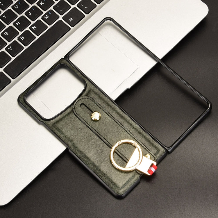 For Xiaomi Mix Fold 4 Wristband Leather Back Phone Case