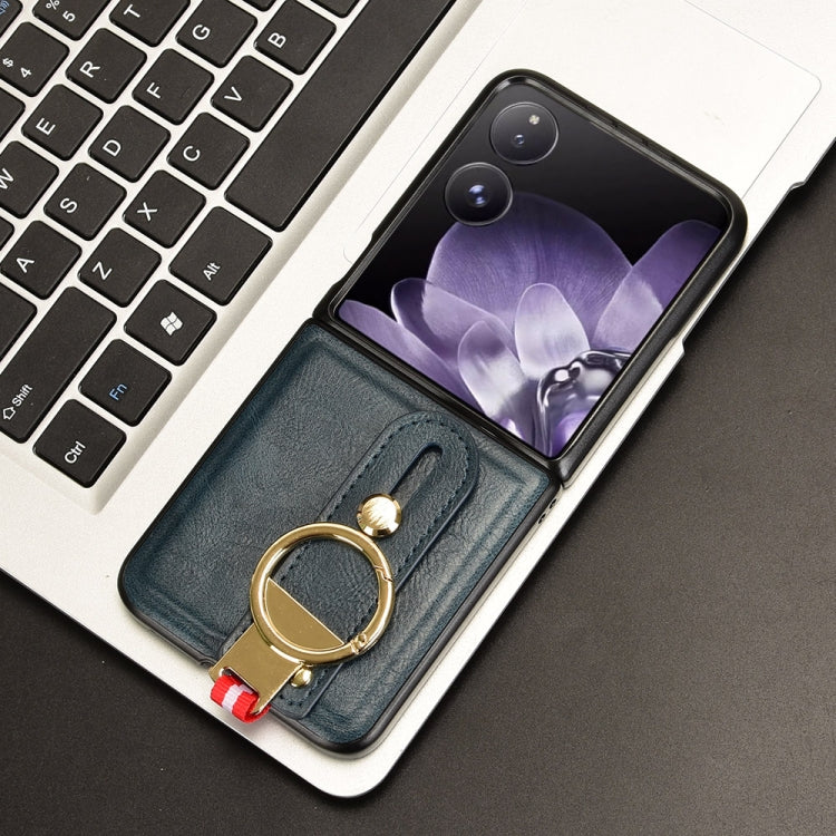 For Xiaomi Mix Flip Wristband Leather Back Phone Case