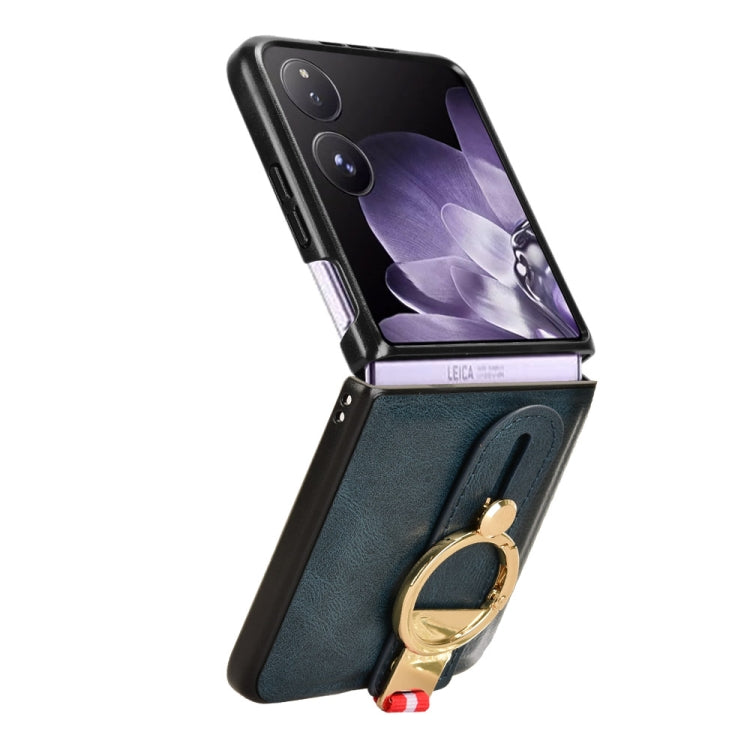 For Xiaomi Mix Flip Wristband Leather Back Phone Case