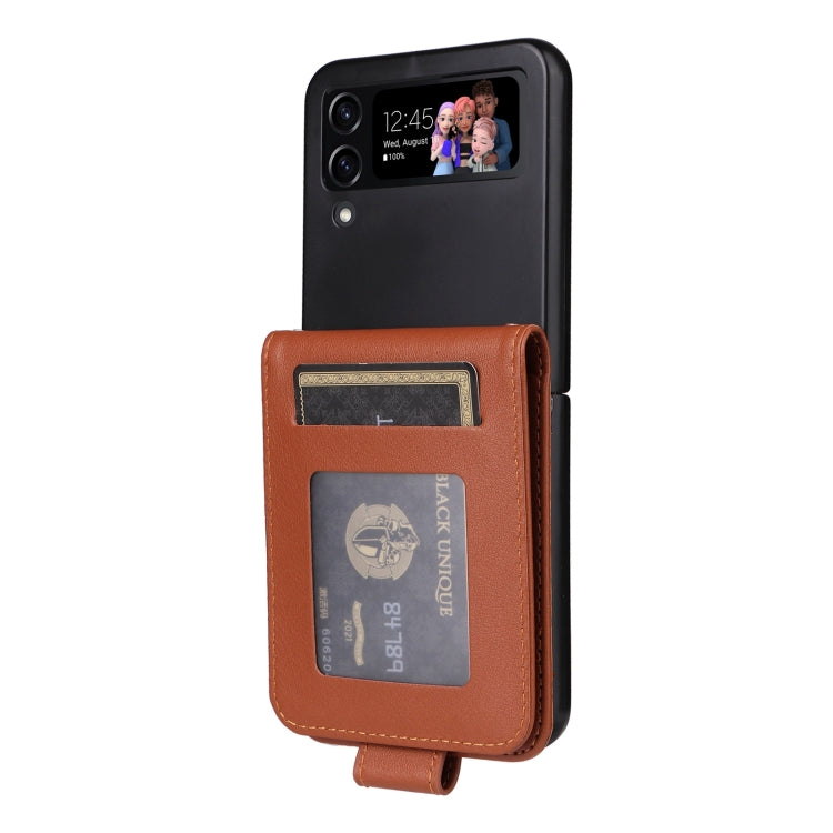 For Samsung Galaxy Z Flip4 5G Multifunctional Horizontal Flip Leather Phone Case with Three Card Slot