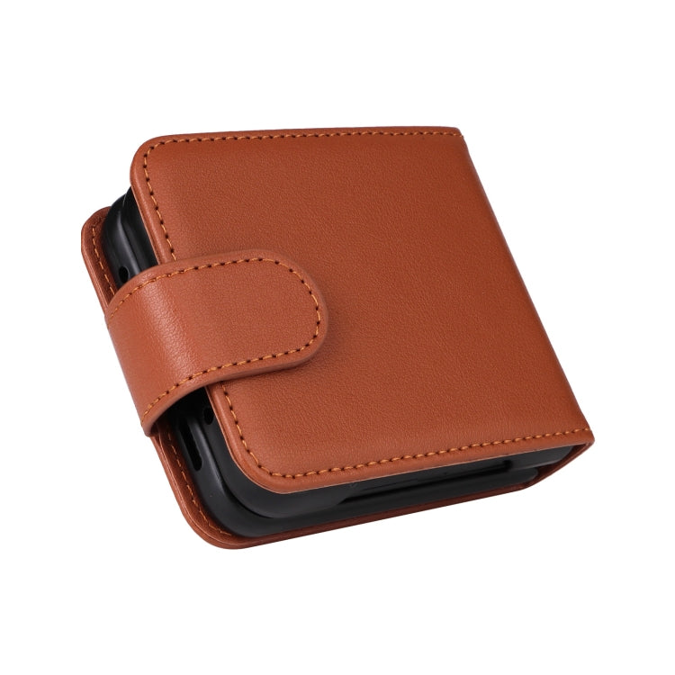For Samsung Galaxy Z Flip4 5G Multifunctional Horizontal Flip Leather Phone Case with Three Card Slot