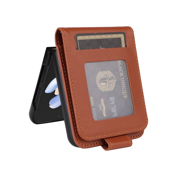 For Samsung Galaxy Z Flip4 5G Multifunctional Horizontal Flip Leather Phone Case with Three Card Slot