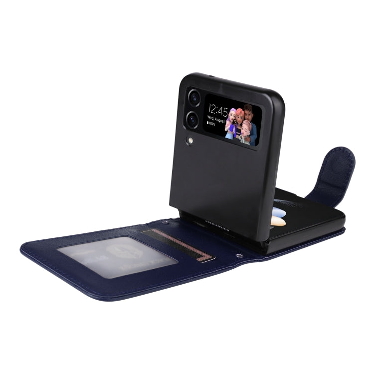 For Samsung Galaxy Z Flip4 5G Multifunctional Horizontal Flip Leather Phone Case with Three Card Slot