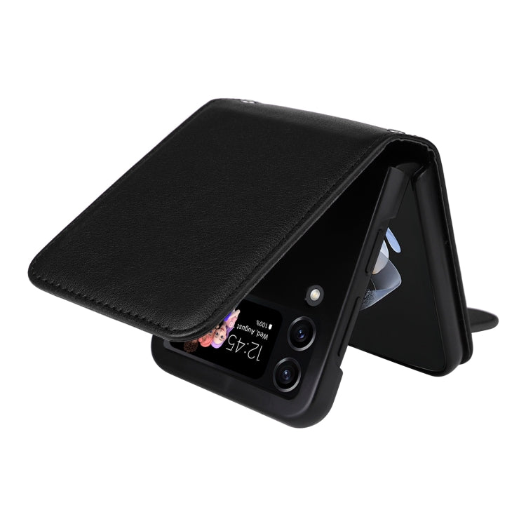 For Samsung Galaxy Z Flip4 5G Multifunctional Horizontal Flip Leather Phone Case with Three Card Slot