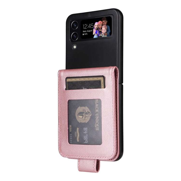 For Samsung Galaxy Z Flip4 5G Multifunctional Horizontal Flip Leather Phone Case with Three Card Slot
