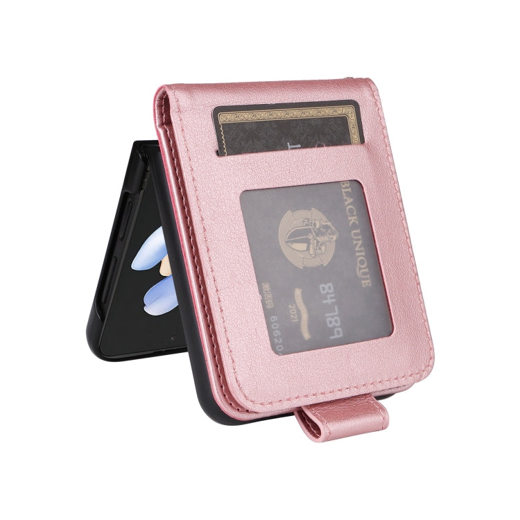 For Samsung Galaxy Z Flip4 5G Multifunctional Horizontal Flip Leather Phone Case with Three Card Slot