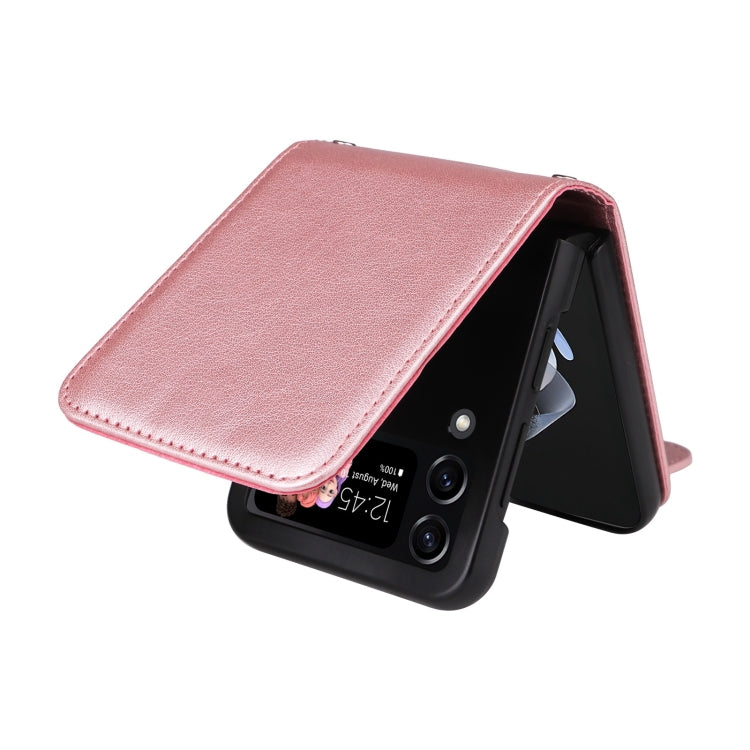For Samsung Galaxy Z Flip4 5G Multifunctional Horizontal Flip Leather Phone Case with Three Card Slot
