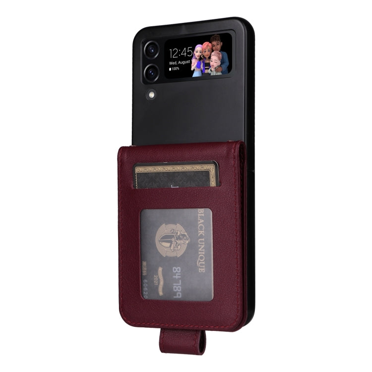 For Samsung Galaxy Z Flip4 5G Multifunctional Horizontal Flip Leather Phone Case with Three Card Slot