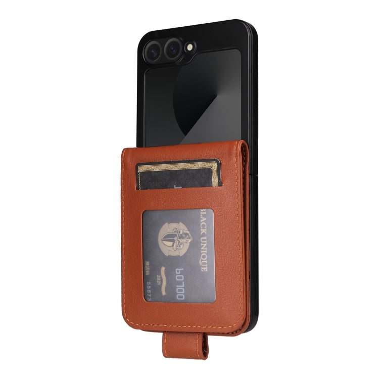 For Samsung Galaxy Z Flip6 / Flip7 FE Multifunctional Horizontal Flip Leather Phone Case with Three Card Slot