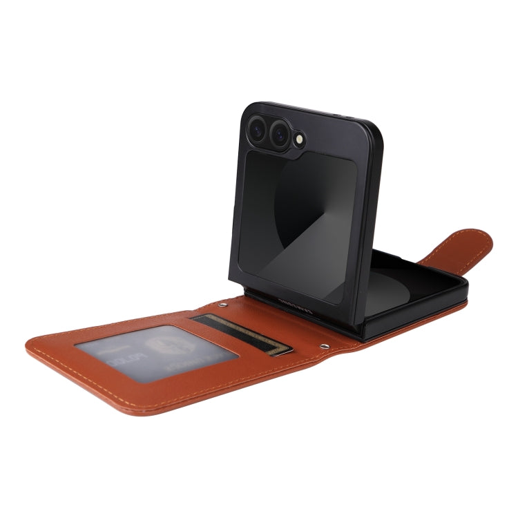 For Samsung Galaxy Z Flip6 / Flip7 FE Multifunctional Horizontal Flip Leather Phone Case with Three Card Slot