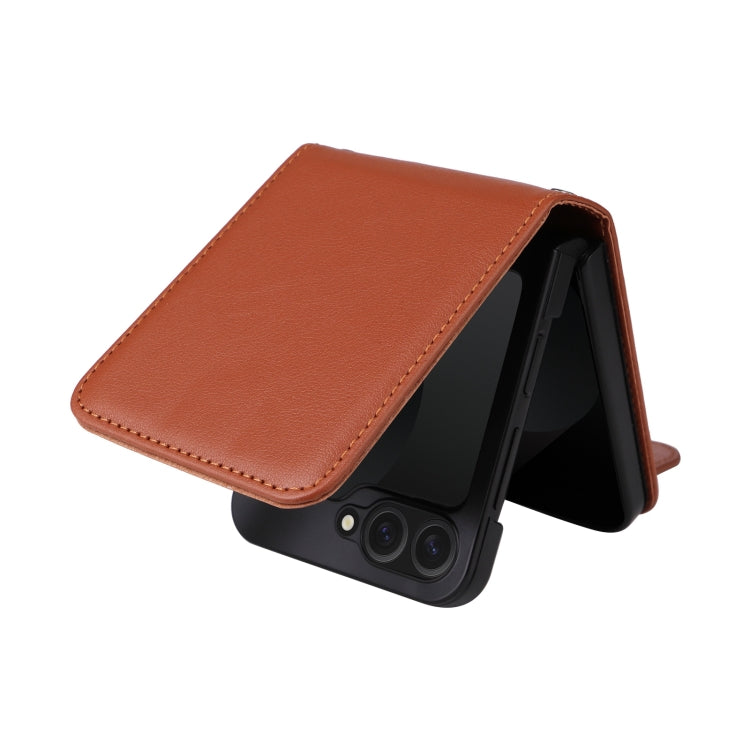 For Samsung Galaxy Z Flip6 / Flip7 FE Multifunctional Horizontal Flip Leather Phone Case with Three Card Slot