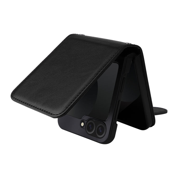 For Samsung Galaxy Z Flip6 / Flip7 FE Multifunctional Horizontal Flip Leather Phone Case with Three Card Slot