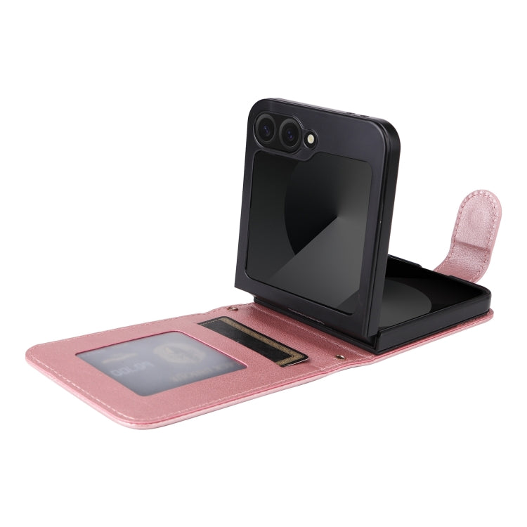 For Samsung Galaxy Z Flip6 / Flip7 FE Multifunctional Horizontal Flip Leather Phone Case with Three Card Slot