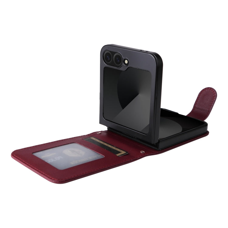 For Samsung Galaxy Z Flip6 / Flip7 FE Multifunctional Horizontal Flip Leather Phone Case with Three Card Slot