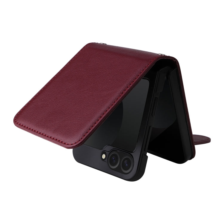 For Samsung Galaxy Z Flip6 / Flip7 FE Multifunctional Horizontal Flip Leather Phone Case with Three Card Slot