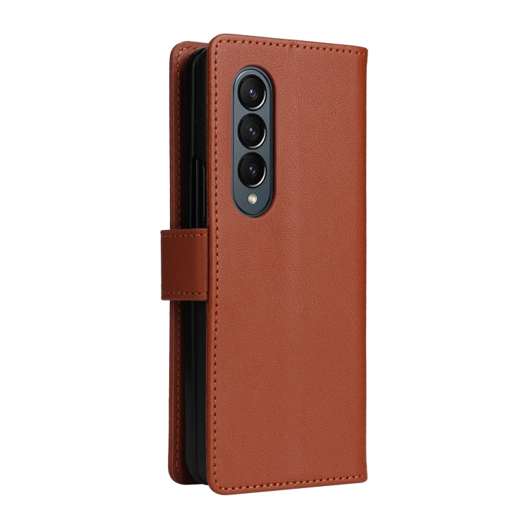 For Samsung Galaxy Z Fold4 5G Multifunctional Horizontal Flip Leather Phone Case with Three Card Slot