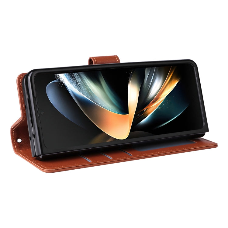 For Samsung Galaxy Z Fold4 5G Multifunctional Horizontal Flip Leather Phone Case with Three Card Slot