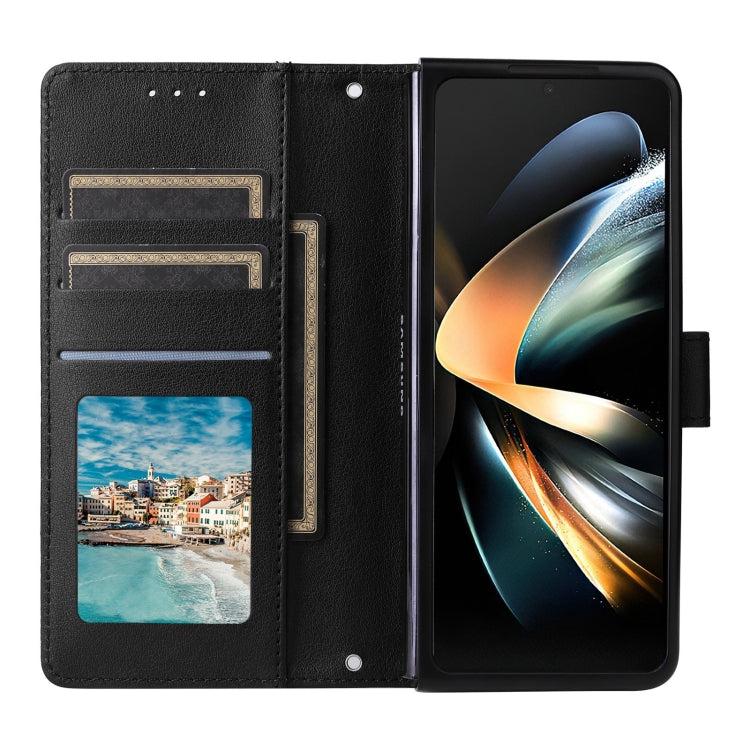 For Samsung Galaxy Z Fold4 5G Multifunctional Horizontal Flip Leather Phone Case with Three Card Slot