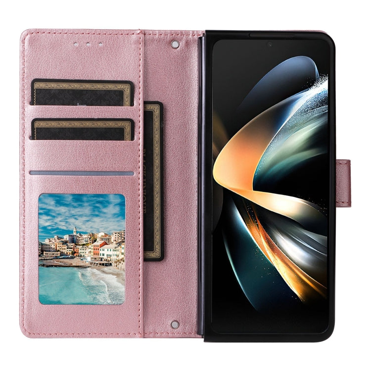 For Samsung Galaxy Z Fold4 5G Multifunctional Horizontal Flip Leather Phone Case with Three Card Slot