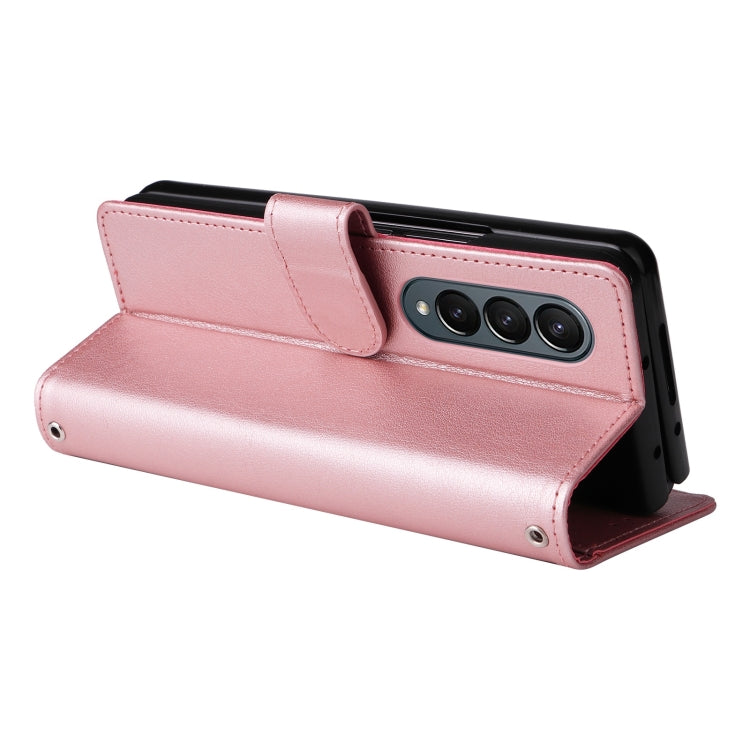 For Samsung Galaxy Z Fold4 5G Multifunctional Horizontal Flip Leather Phone Case with Three Card Slot
