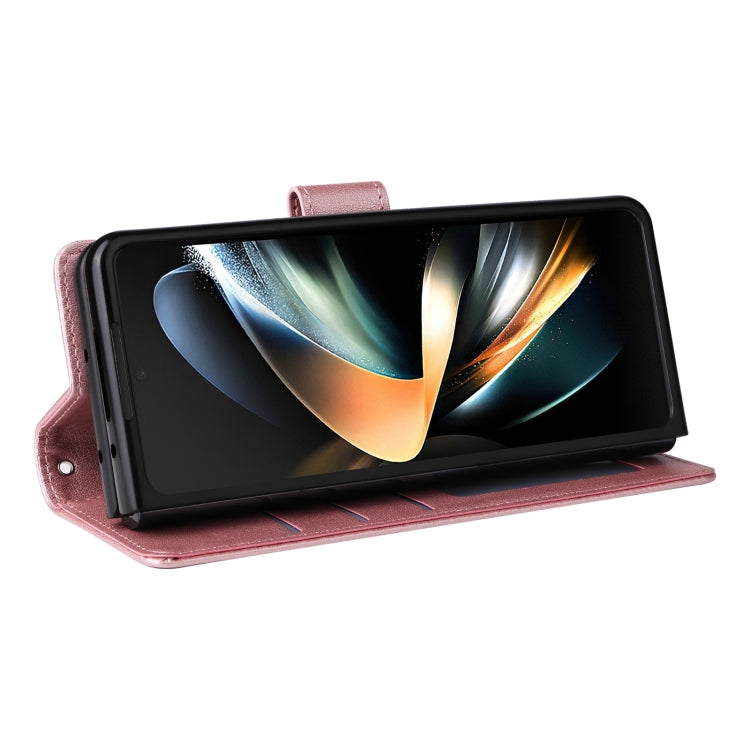 For Samsung Galaxy Z Fold4 5G Multifunctional Horizontal Flip Leather Phone Case with Three Card Slot