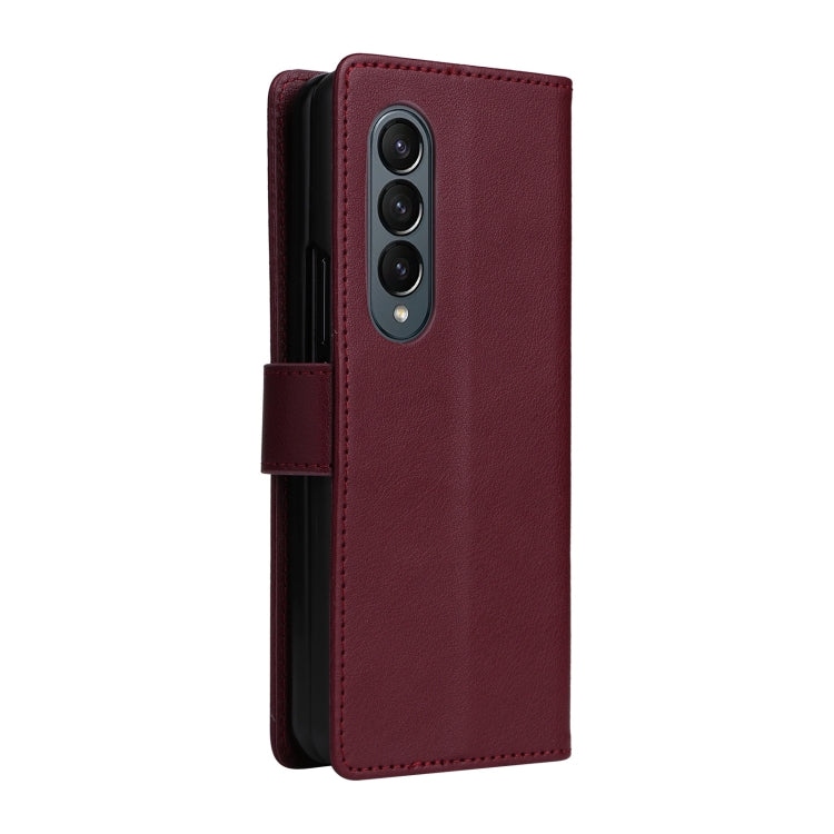 For Samsung Galaxy Z Fold4 5G Multifunctional Horizontal Flip Leather Phone Case with Three Card Slot