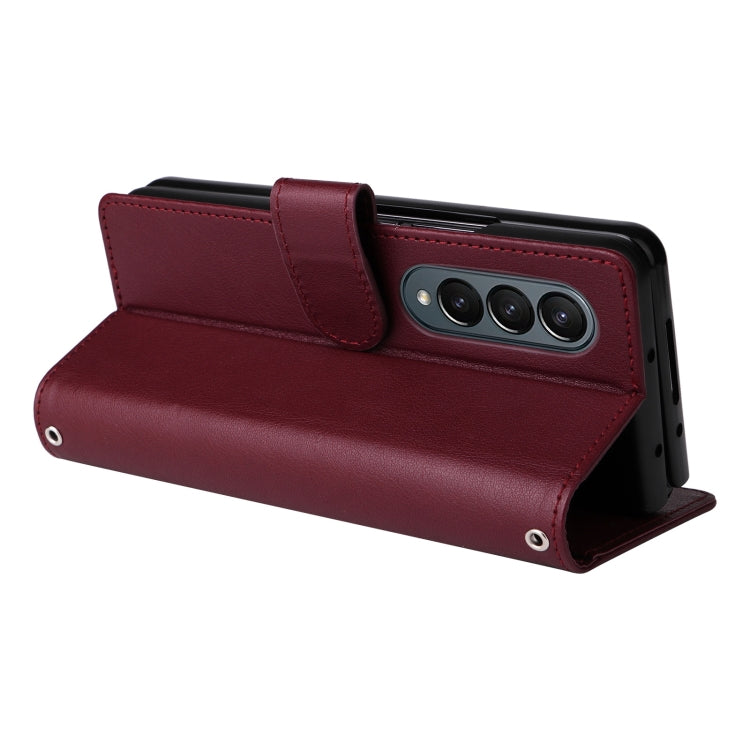 For Samsung Galaxy Z Fold4 5G Multifunctional Horizontal Flip Leather Phone Case with Three Card Slot