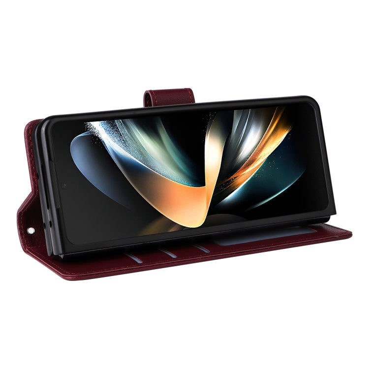 For Samsung Galaxy Z Fold4 5G Multifunctional Horizontal Flip Leather Phone Case with Three Card Slot