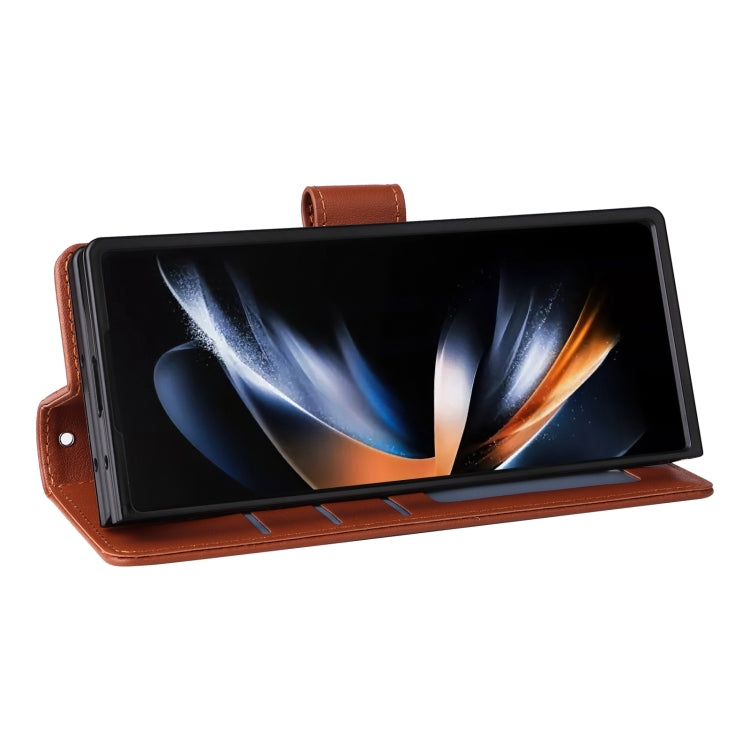 For Samsung Galaxy Z Fold5 5G Multifunctional Horizontal Flip Leather Phone Case with Three Card Slot