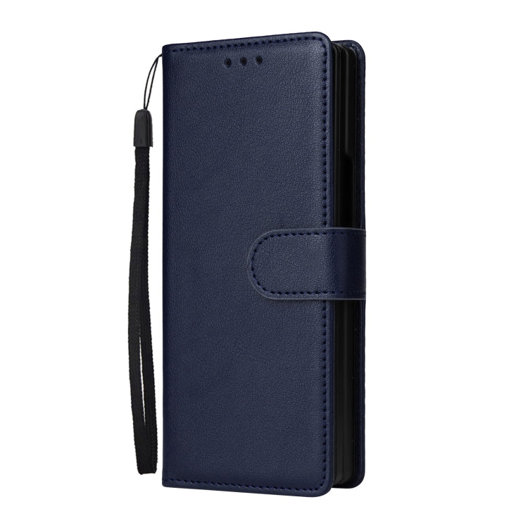 For Samsung Galaxy Z Fold5 5G Multifunctional Horizontal Flip Leather Phone Case with Three Card Slot