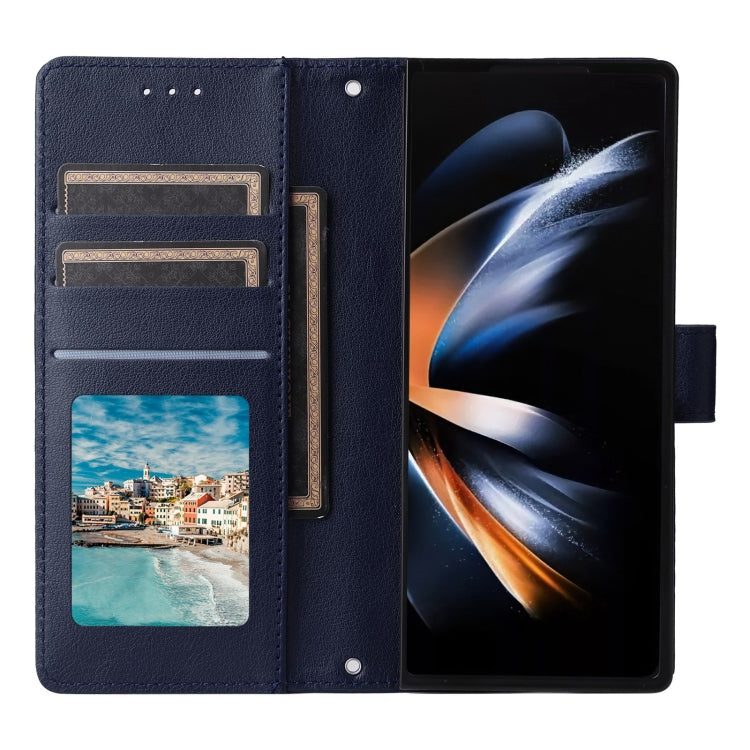 For Samsung Galaxy Z Fold5 5G Multifunctional Horizontal Flip Leather Phone Case with Three Card Slot
