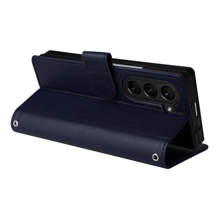 For Samsung Galaxy Z Fold5 5G Multifunctional Horizontal Flip Leather Phone Case with Three Card Slot