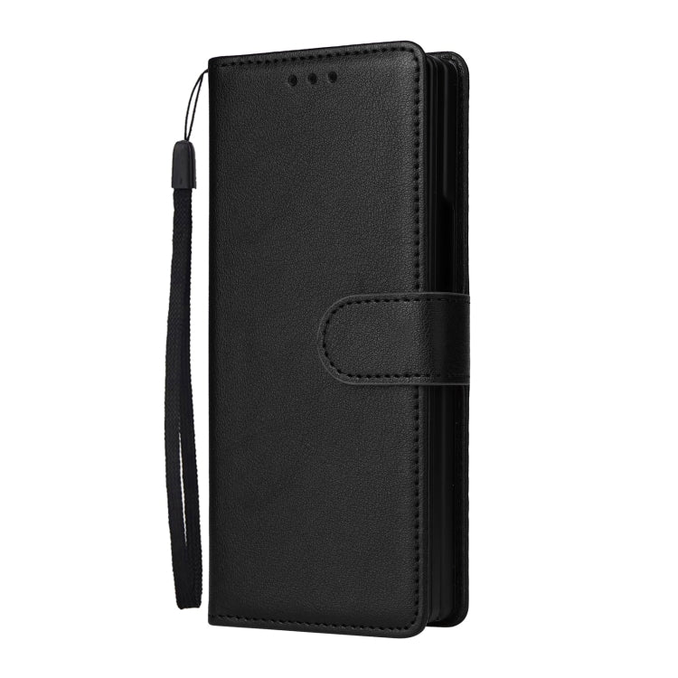 For Samsung Galaxy Z Fold5 5G Multifunctional Horizontal Flip Leather Phone Case with Three Card Slot