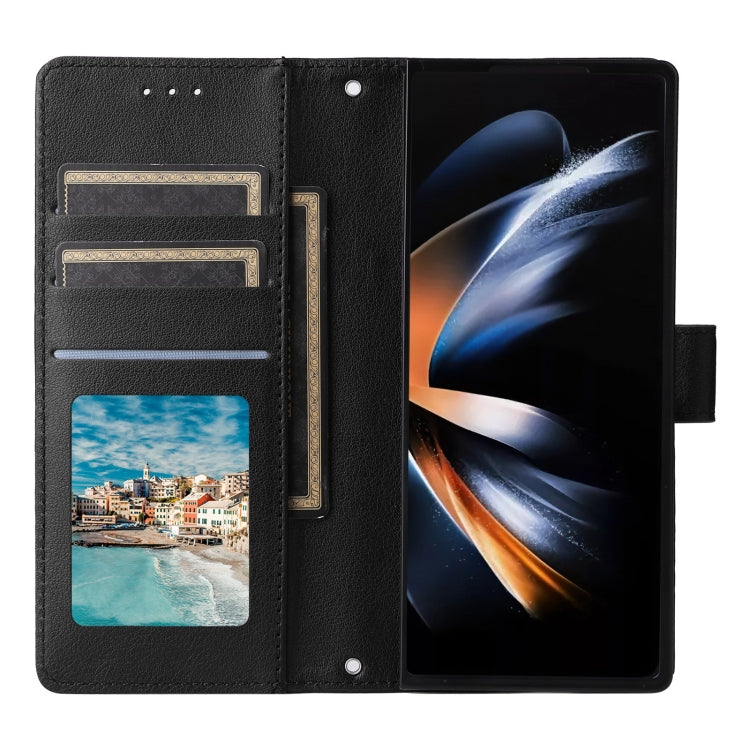 For Samsung Galaxy Z Fold5 5G Multifunctional Horizontal Flip Leather Phone Case with Three Card Slot