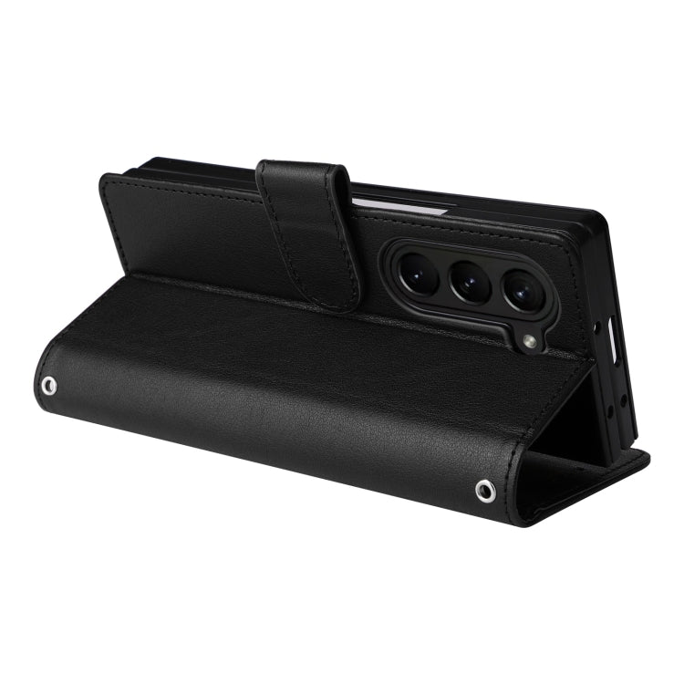 For Samsung Galaxy Z Fold5 5G Multifunctional Horizontal Flip Leather Phone Case with Three Card Slot
