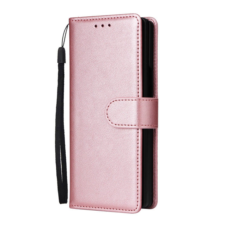 For Samsung Galaxy Z Fold5 5G Multifunctional Horizontal Flip Leather Phone Case with Three Card Slot