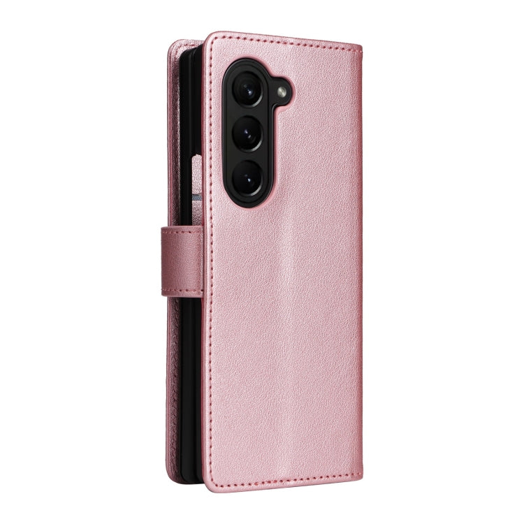 For Samsung Galaxy Z Fold5 5G Multifunctional Horizontal Flip Leather Phone Case with Three Card Slot