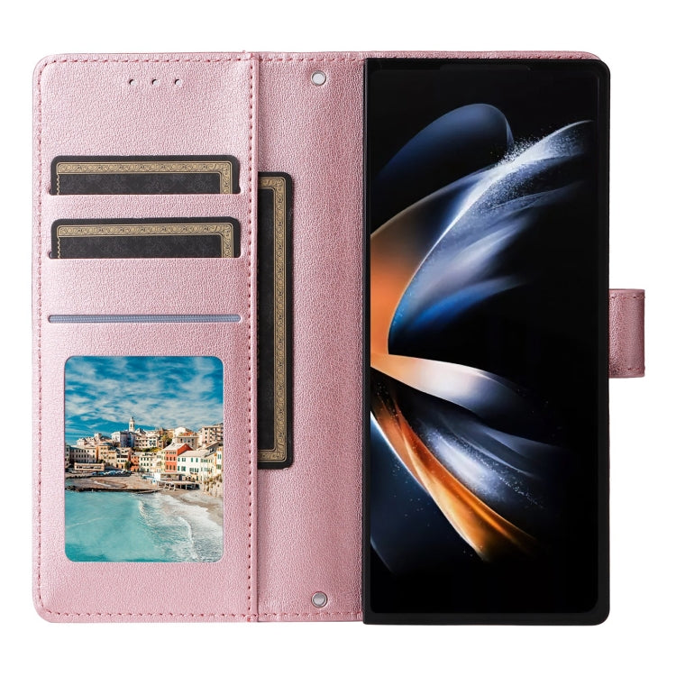 For Samsung Galaxy Z Fold5 5G Multifunctional Horizontal Flip Leather Phone Case with Three Card Slot