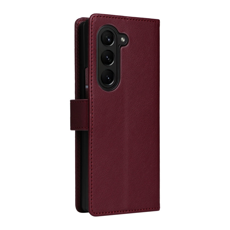 For Samsung Galaxy Z Fold5 5G Multifunctional Horizontal Flip Leather Phone Case with Three Card Slot