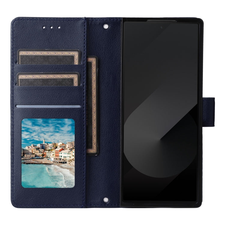For Samsung Galaxy Z Fold6 5G Multifunctional Horizontal Flip Leather Phone Case with Three Card Slot