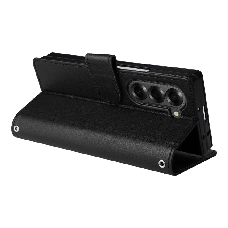 For Samsung Galaxy Z Fold6 5G Multifunctional Horizontal Flip Leather Phone Case with Three Card Slot