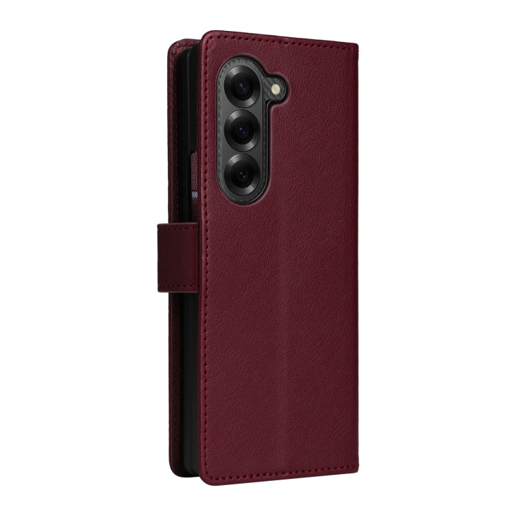 For Samsung Galaxy Z Fold6 5G Multifunctional Horizontal Flip Leather Phone Case with Three Card Slot
