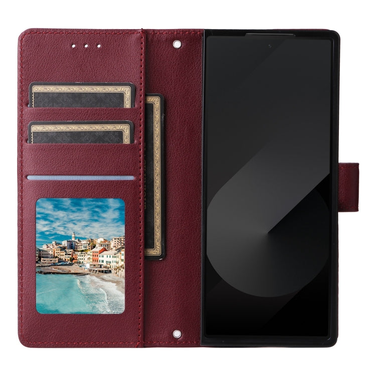 For Samsung Galaxy Z Fold6 5G Multifunctional Horizontal Flip Leather Phone Case with Three Card Slot