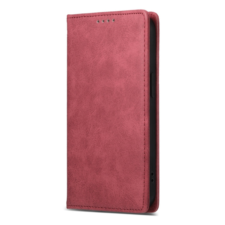 For iPhone 16 Pro Business Solid Color Magnetic RFID Leather Phone Case