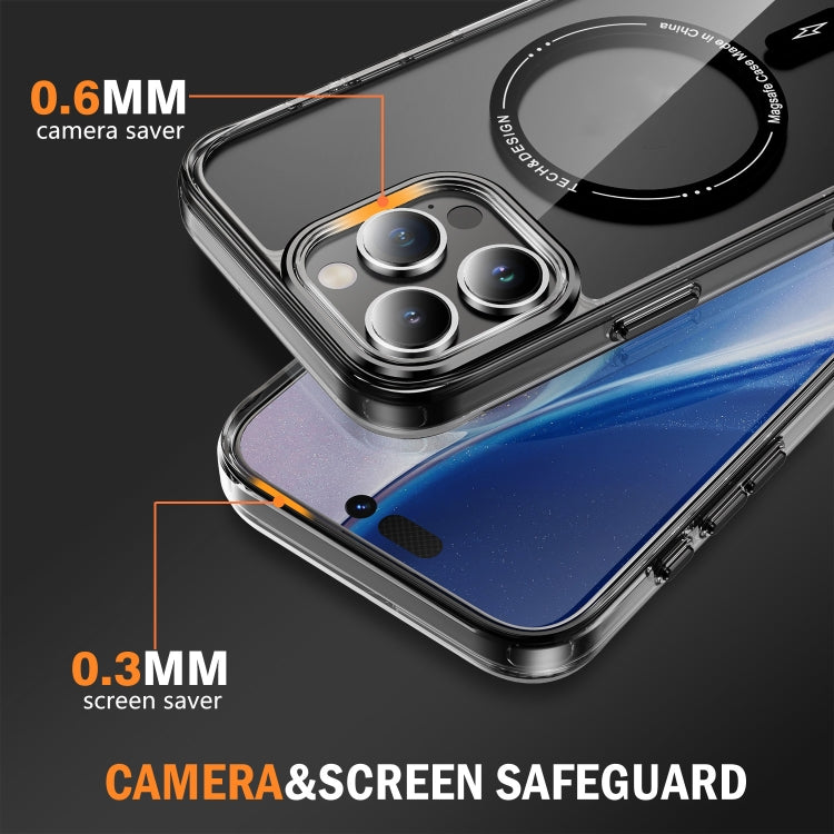 For iPhone 16 Pro Max Airbag Magsafe PC Hybrid TPU Phone Case