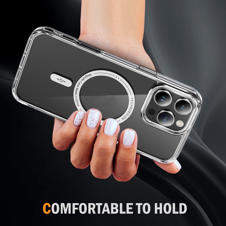 For iPhone 16 Pro Max Airbag Magsafe PC Hybrid TPU Phone Case