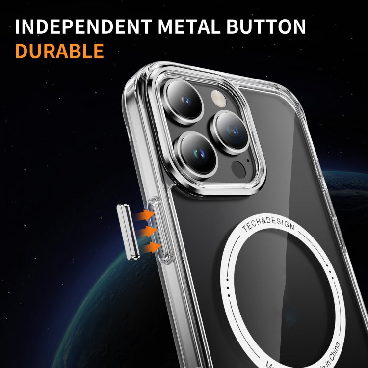 For iPhone 16 Pro Max Airbag Magsafe PC Hybrid TPU Phone Case