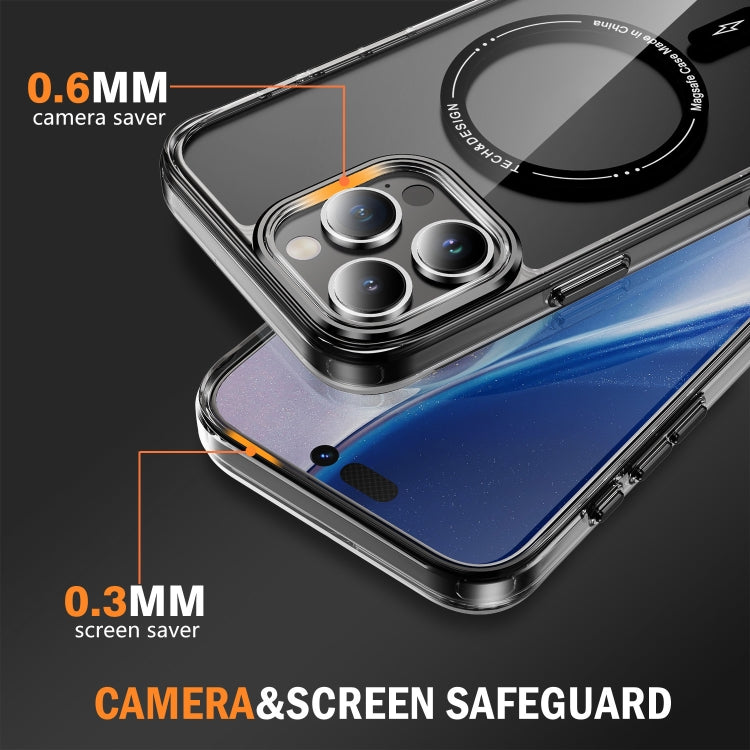 For iPhone 16 Pro Max Airbag Magsafe PC Hybrid TPU Phone Case