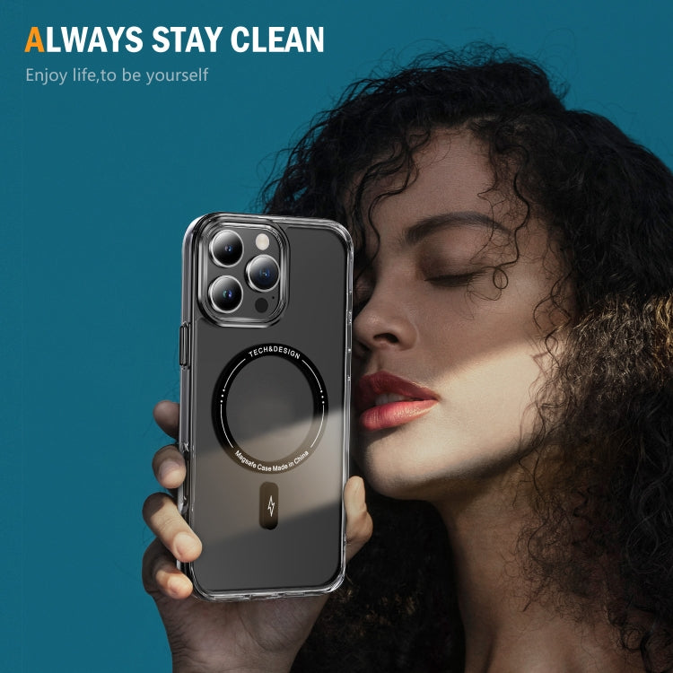 For iPhone 16 Pro Airbag Magsafe PC Hybrid TPU Phone Case